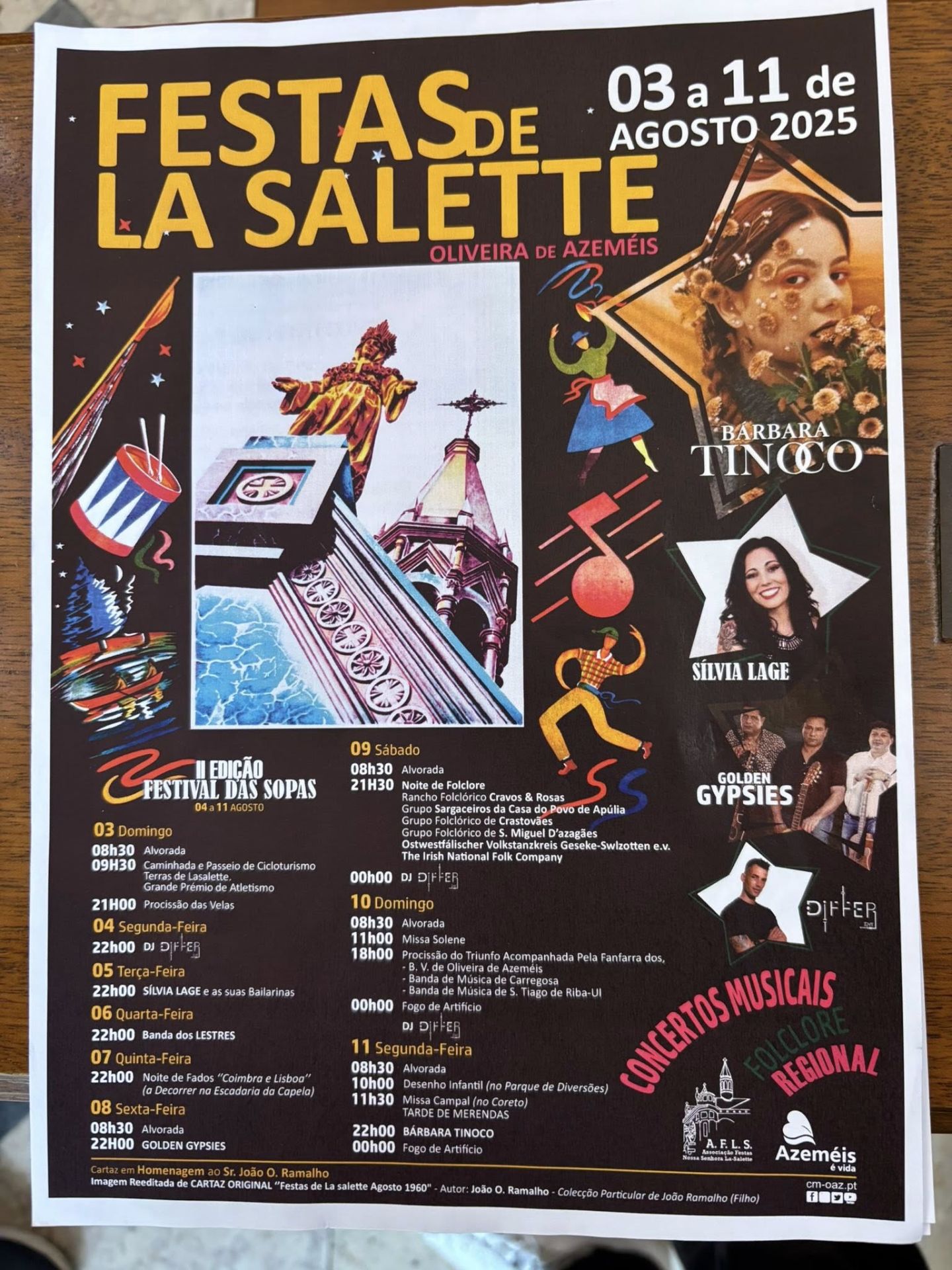 Cartaz das Festas em Honra de Nossa Senhora de La Salette 2025