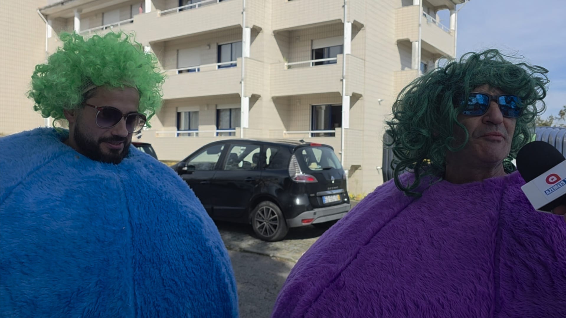 Kaié e Tiago, do grupo dos amigos da bancada