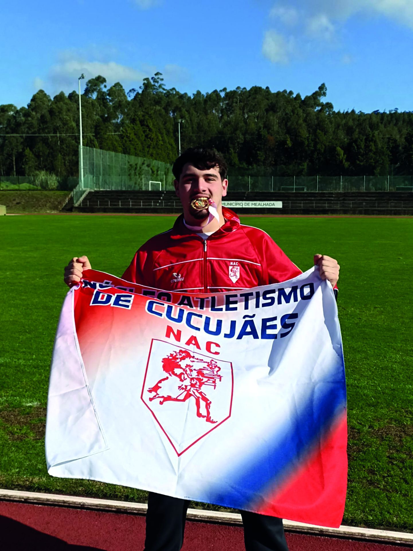 Bernardo Nobre sagrou-se campeão no lançamento do peso