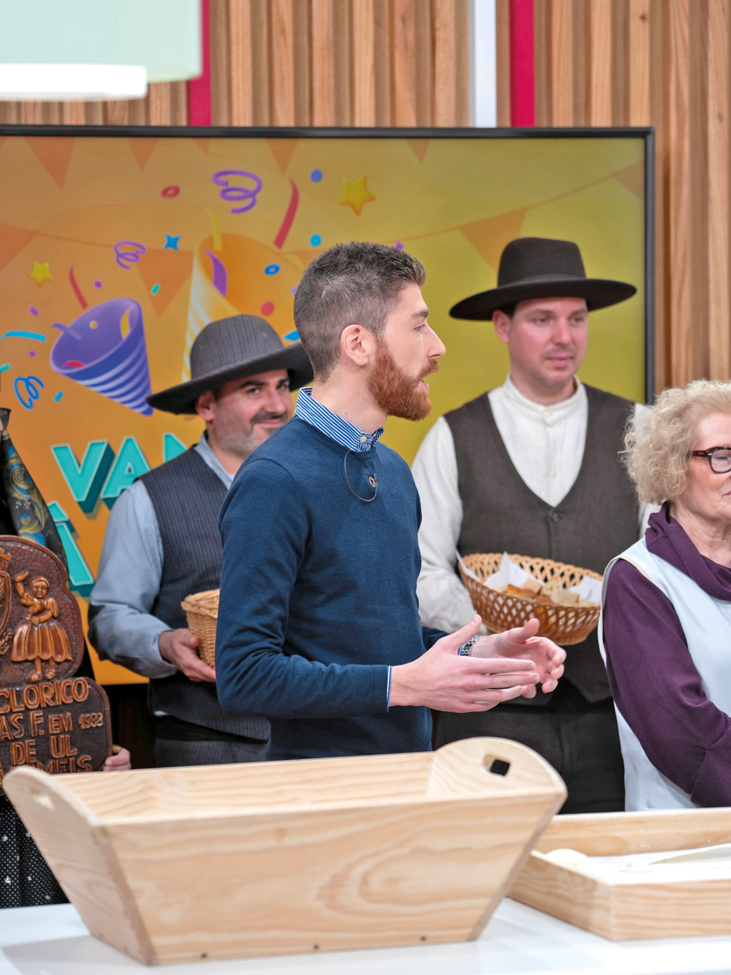 Ricardo Choupeiro, presidente da comissão de festas da Nossa Sra. das Candeias e  de S. Brás na RTP1