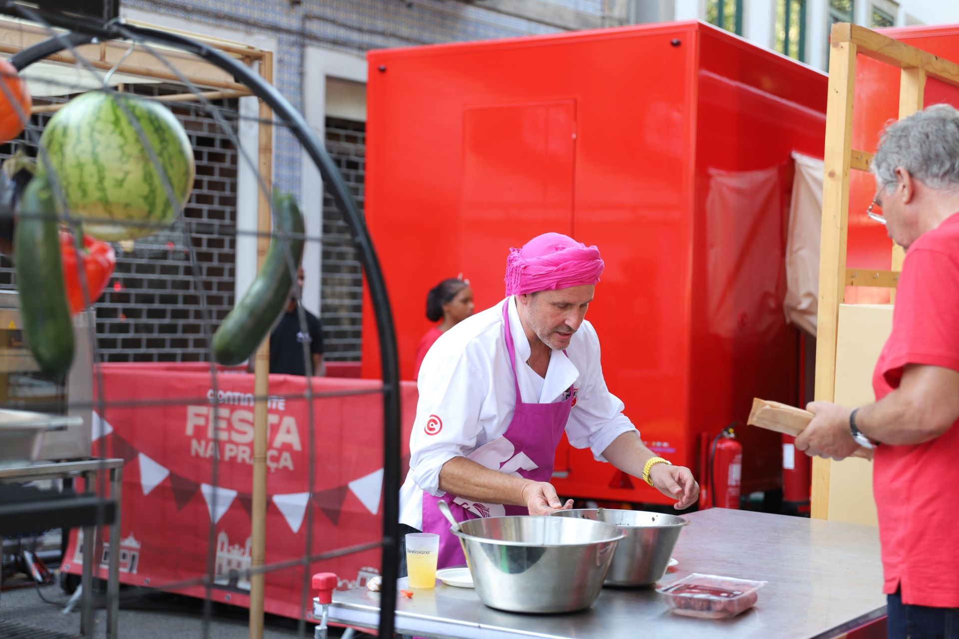 O chef Chakall marcou presença no evento