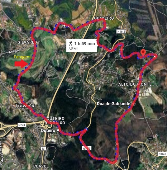 Percurso da Caminhada